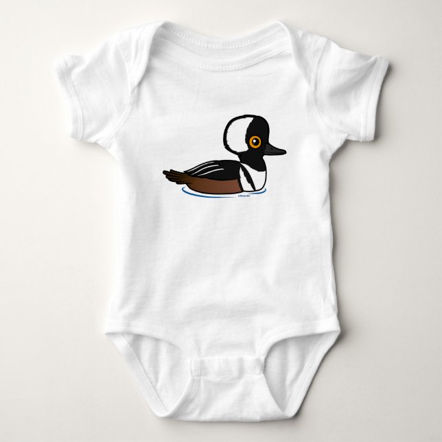 Hooded Merganser Baby Strampler (Vorderseite)