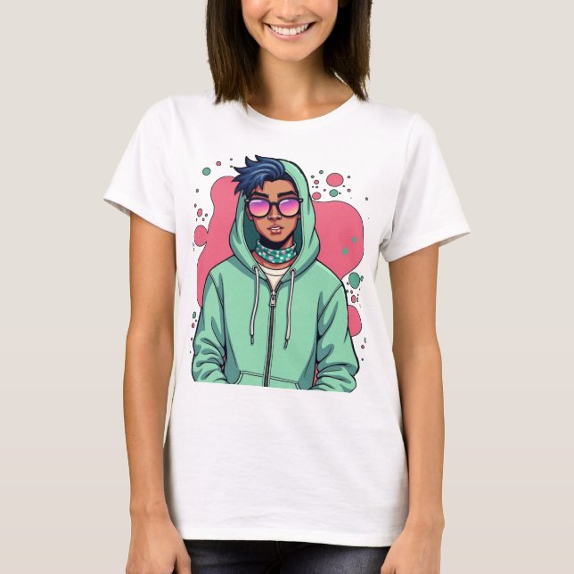 Hooded Street Vib T-Shirt (Vorderseite)