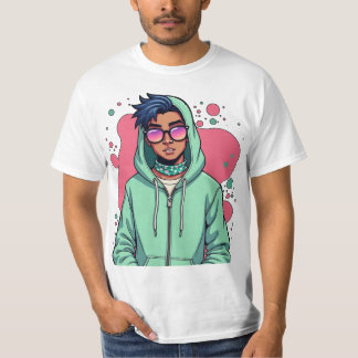 Hooded Street Vibe - Urban Cool Style T-Shirt