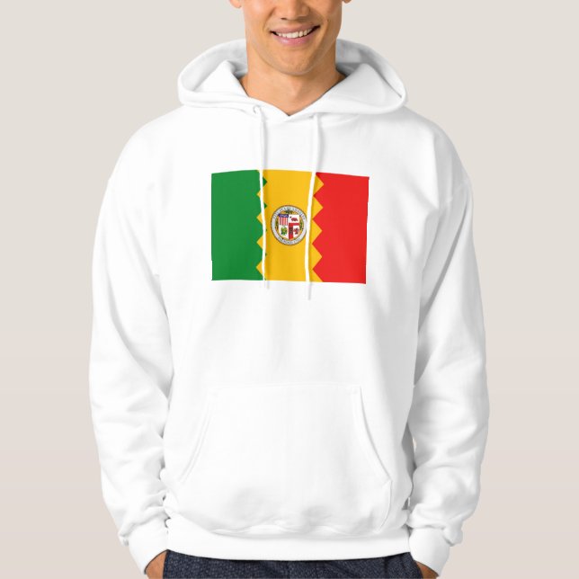Hooded Sweatshirt mit amerikanischer Flagge (Vorderseite)