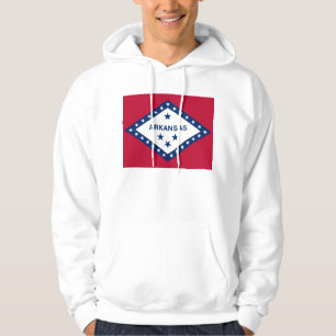Hooded Sweatshirt mit amerikanischer Flagge