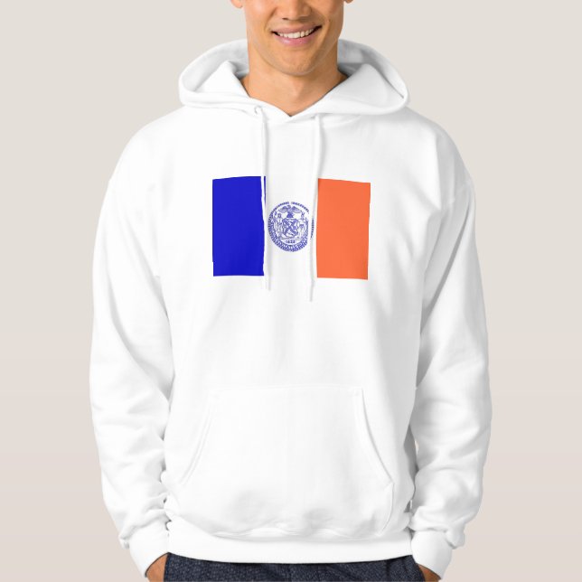 Hooded Sweatshirt mit amerikanischer Flagge (Vorderseite)