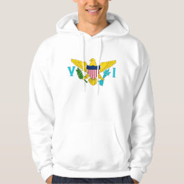 Hooded Sweatshirt mit amerikanischer Flagge