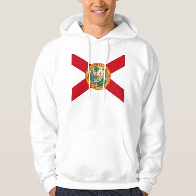 Hooded Sweatshirt mit amerikanischer Flagge (Vorderseite)
