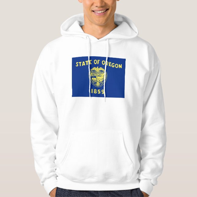Hooded Sweatshirt mit amerikanischer Flagge (Vorderseite)