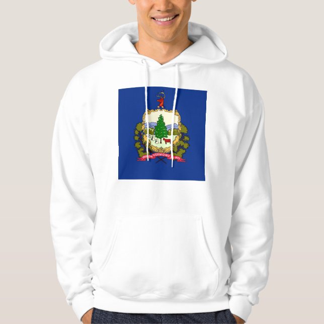 Hooded Sweatshirt mit amerikanischer Flagge (Vorderseite)