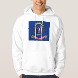 Hooded Sweatshirt mit amerikanischer Flagge
