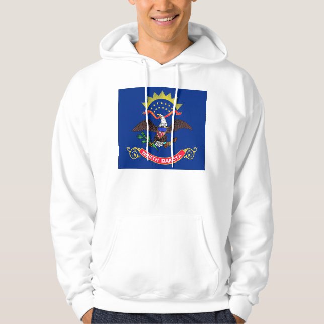 Hooded Sweatshirt mit amerikanischer Flagge (Vorderseite)