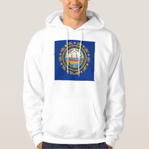 Hooded Sweatshirt mit amerikanischer Flagge