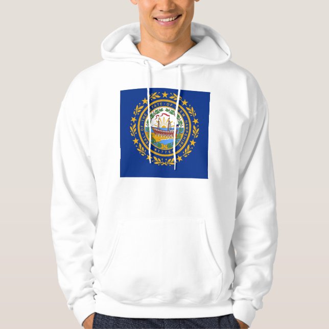 Hooded Sweatshirt mit amerikanischer Flagge (Vorderseite)