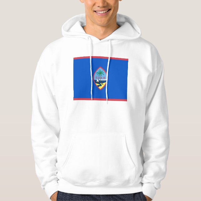 Hooded Sweatshirt mit amerikanischer Flagge (Vorderseite)