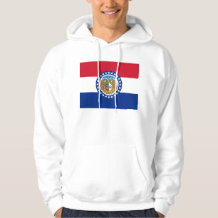 Hooded Sweatshirt mit amerikanischer Flagge
