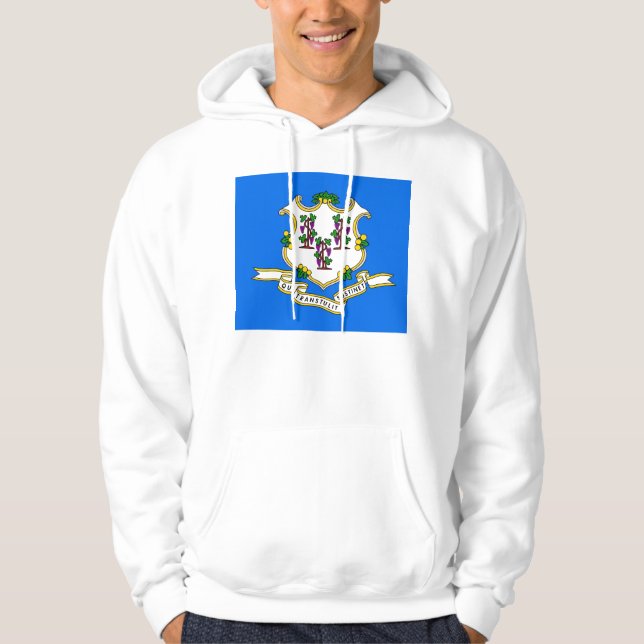 Hooded Sweatshirt mit amerikanischer Flagge (Vorderseite)