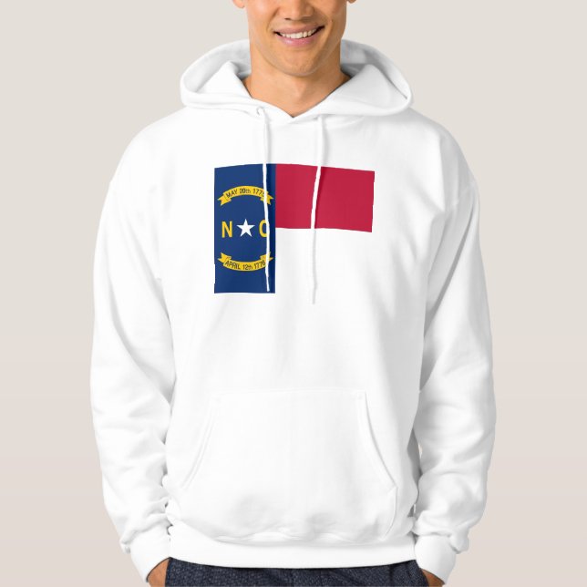 Hooded Sweatshirt mit amerikanischer Flagge (Vorderseite)