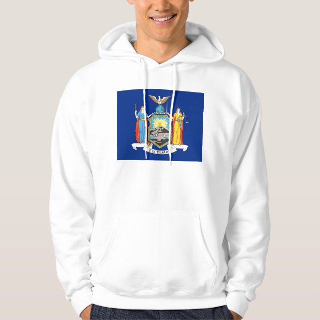 Hooded Sweatshirt mit amerikanischer Flagge (Vorderseite)