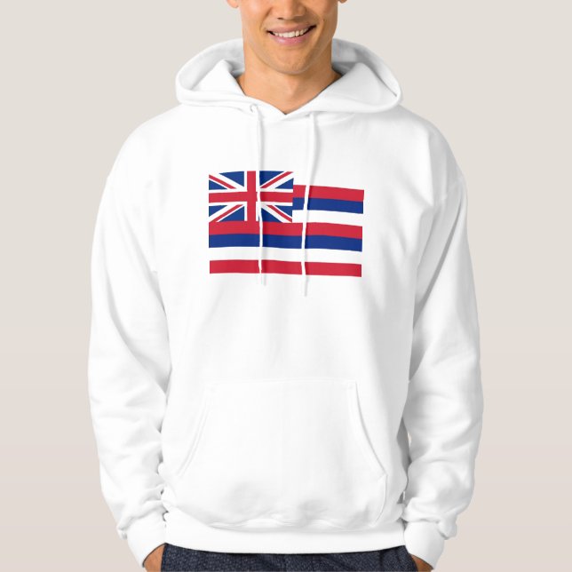 Hooded Sweatshirt mit amerikanischer Flagge (Vorderseite)