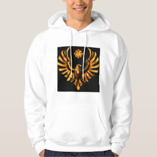 Hooded Sweatshirt mit Birds-Federn