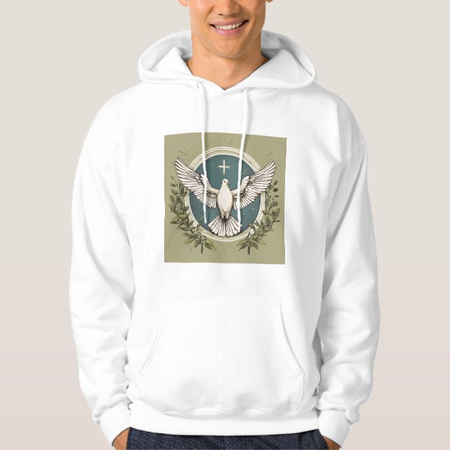 Hooded Sweatshirt mit Birds-Federn (Vorderseite)