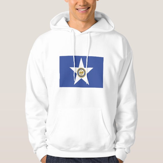 Hooded Sweatshirt mit Flag Houston, USA (Vorderseite)