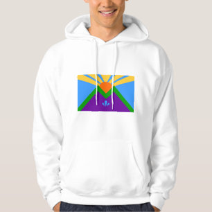 Hooded Sweatshirt mit Flag Manitou Springs, USA