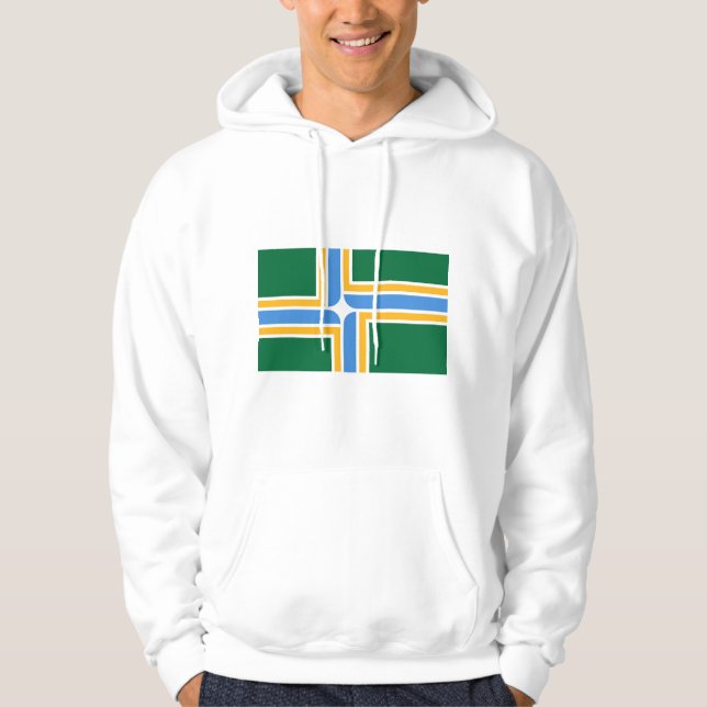 Hooded Sweatshirt mit Flag Portland, USA (Vorderseite)