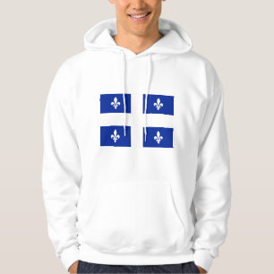Hooded Sweatshirt mit Flag Quebec, Kanada