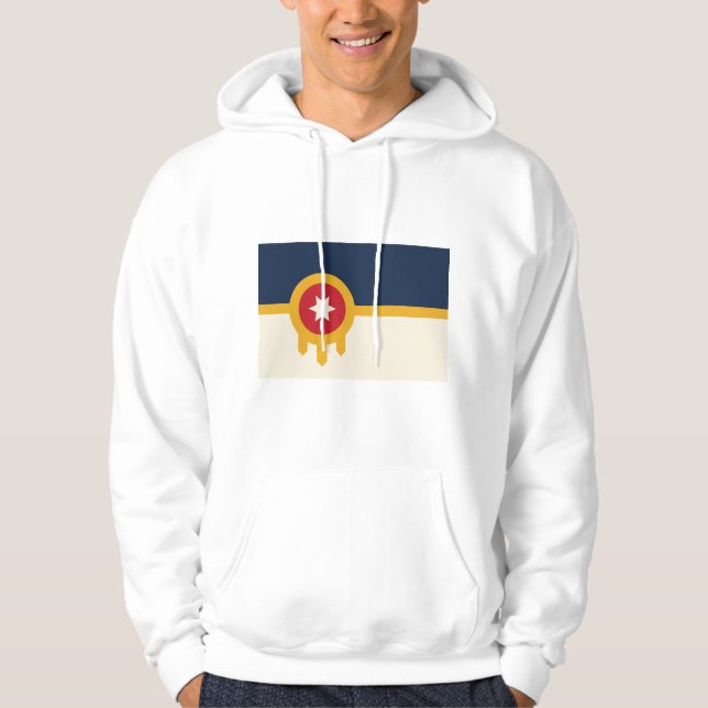 Hooded Sweatshirt mit Flag Tulsa, Oklahoma (Vorderseite)
