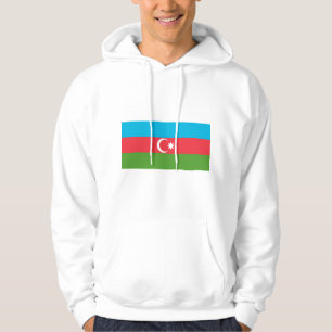Hooded Sweatshirt mit Flagge Aserbaidschans