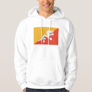 Hooded Sweatshirt mit Flagge Bhutans