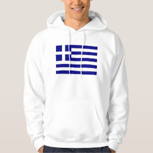 Hooded Sweatshirt mit Flagge Griechenlands
