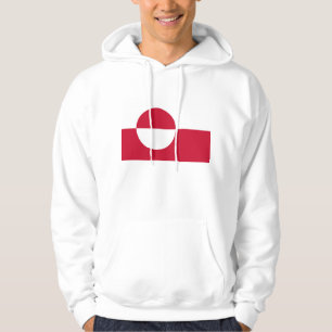 Hooded Sweatshirt mit Flagge Grönlands