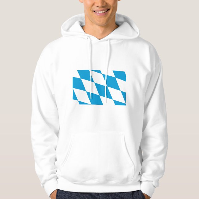 Hooded Sweatshirt mit Flagge in Bayern (Vorderseite)