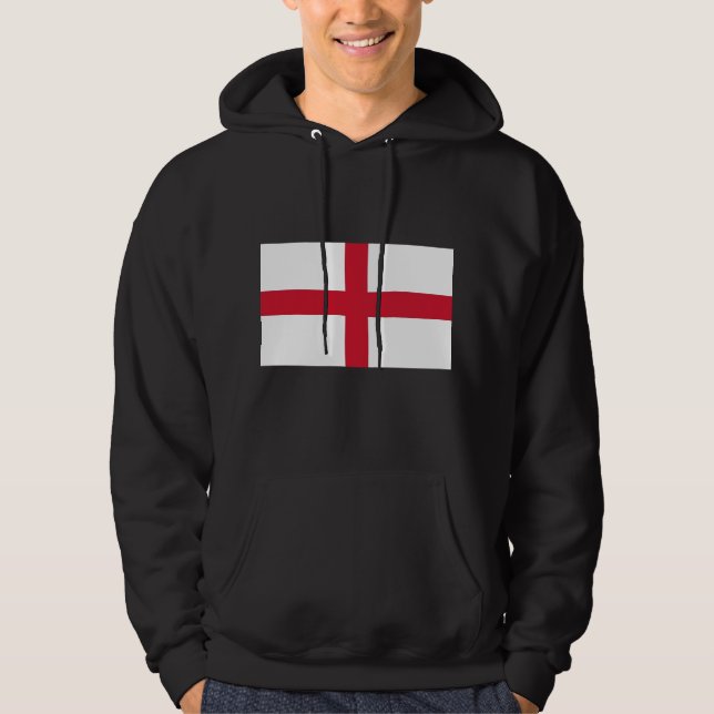 Hooded Sweatshirt mit Flagge in England (Vorderseite)