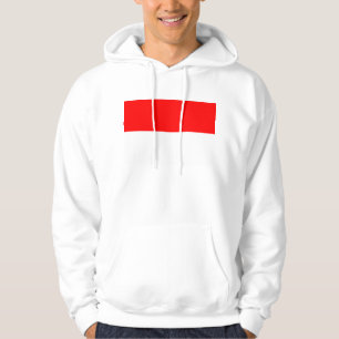 Hooded Sweatshirt mit Flagge Indonesiens