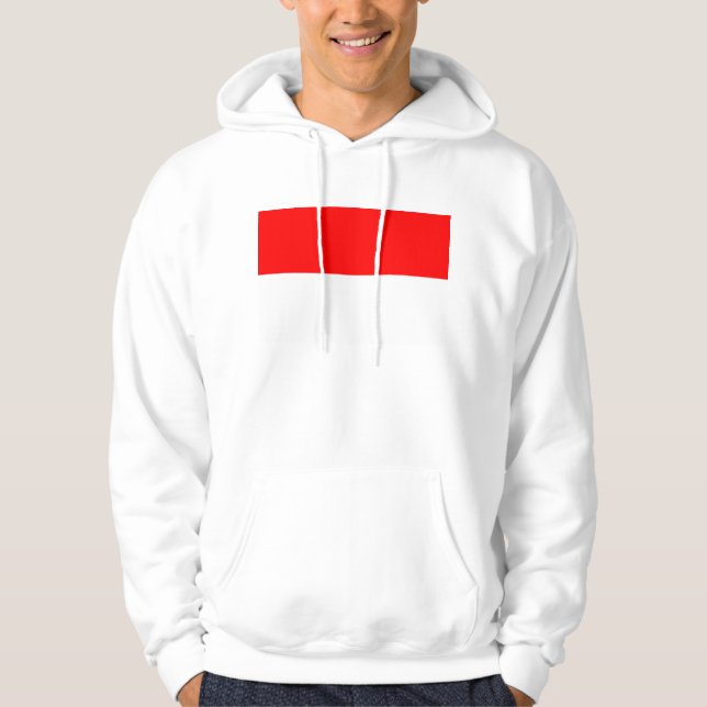 Hooded Sweatshirt mit Flagge Indonesiens (Vorderseite)