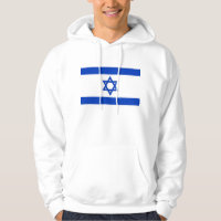 Hooded Sweatshirt mit Flagge Israels