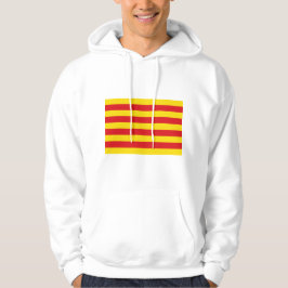 Hooded Sweatshirt mit Flagge Kataloniens