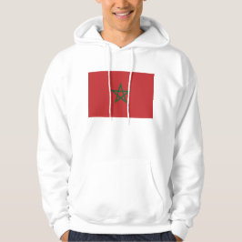 Hooded Sweatshirt mit Flagge Marokkos