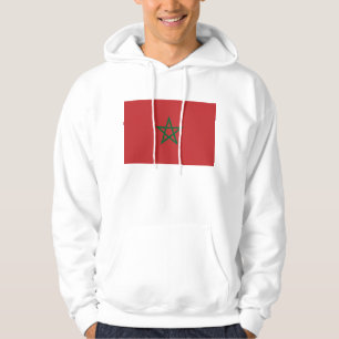 Hooded Sweatshirt mit Flagge Marokkos
