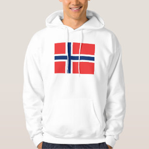 Hooded Sweatshirt mit Flagge Norwegens