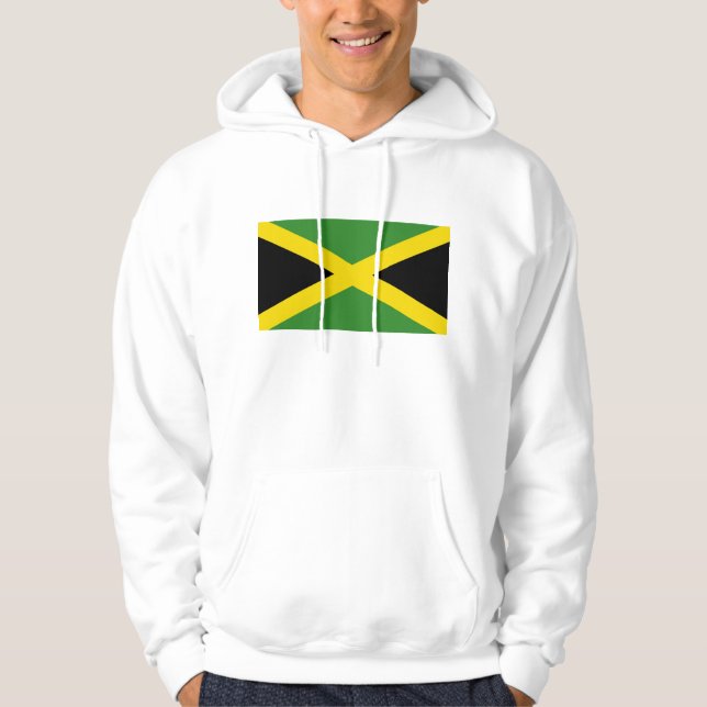 Hooded Sweatshirt mit Flagge von Jamaika (Vorderseite)