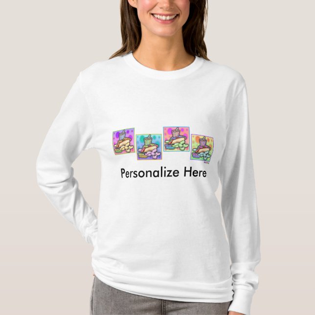 Hooded Sweatshirt - Pop Art Hot Dog mit Chips und T-Shirt (Vorderseite)