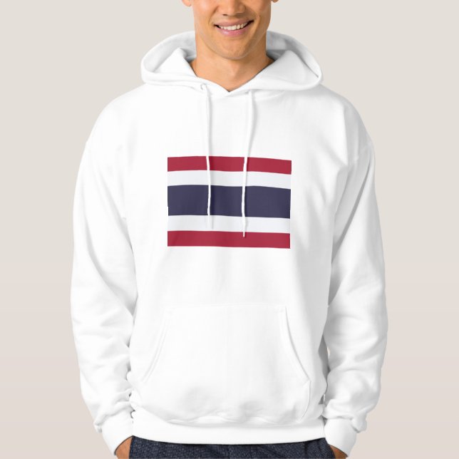 Hooded Sweatshirt with Flag of Thailand (Vorderseite)