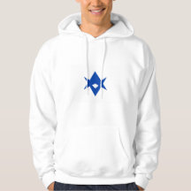 Hooded Sweatshirt with Flag of Toyota City, Japan