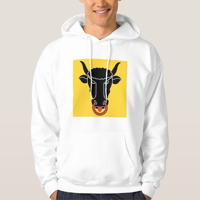 Hooded Sweatshirt with Flag of Uri Canton, Swiss (Vorderseite)