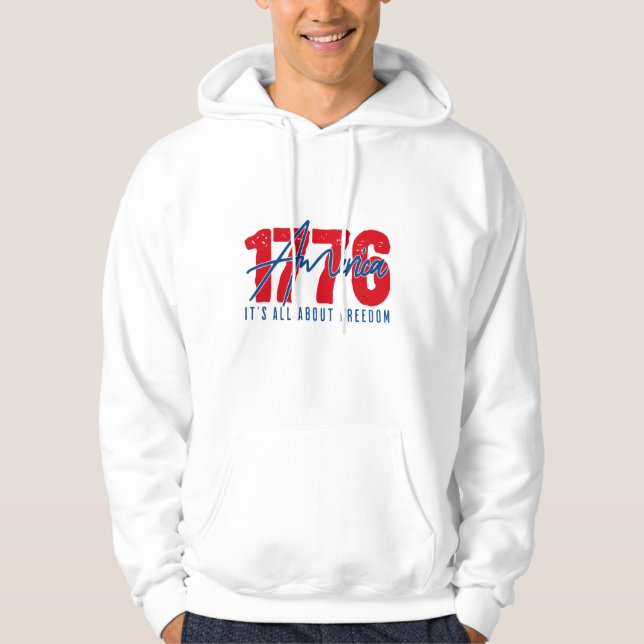 Hoodie 1776 - Declaration of Freedom (Vorderseite)