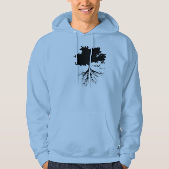 Hoodie (Baum mit Wurzeln) (Vorderseite)