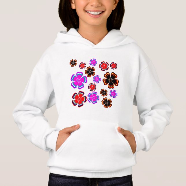 Hoodie Blume (Vorderseite)