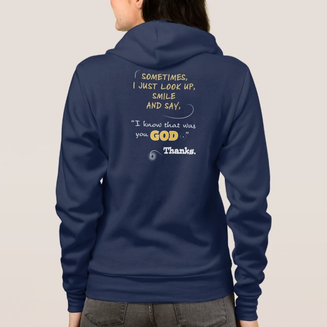 Hoodie-christliche Frauen-Dank-GottHoodies Hoodie (Rückseite)