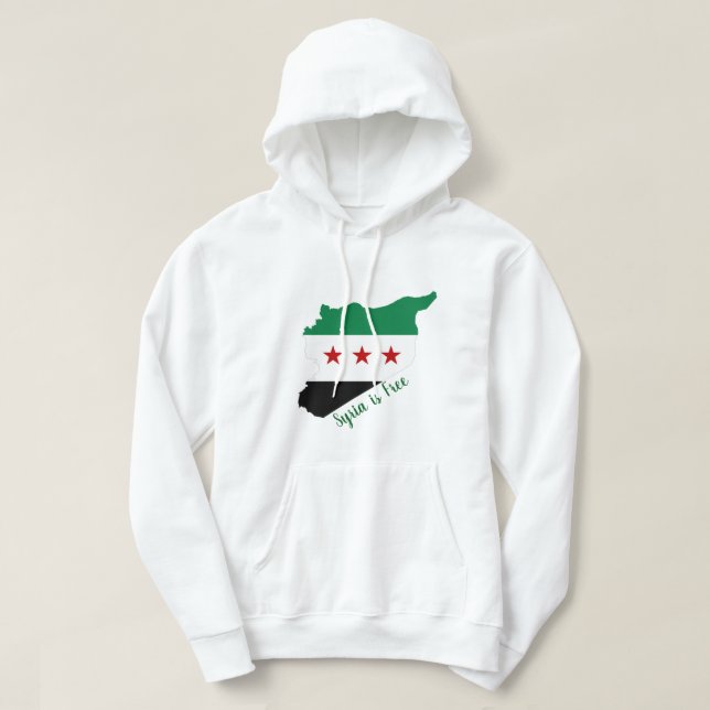 hoodie - free syria map (Design vorne)